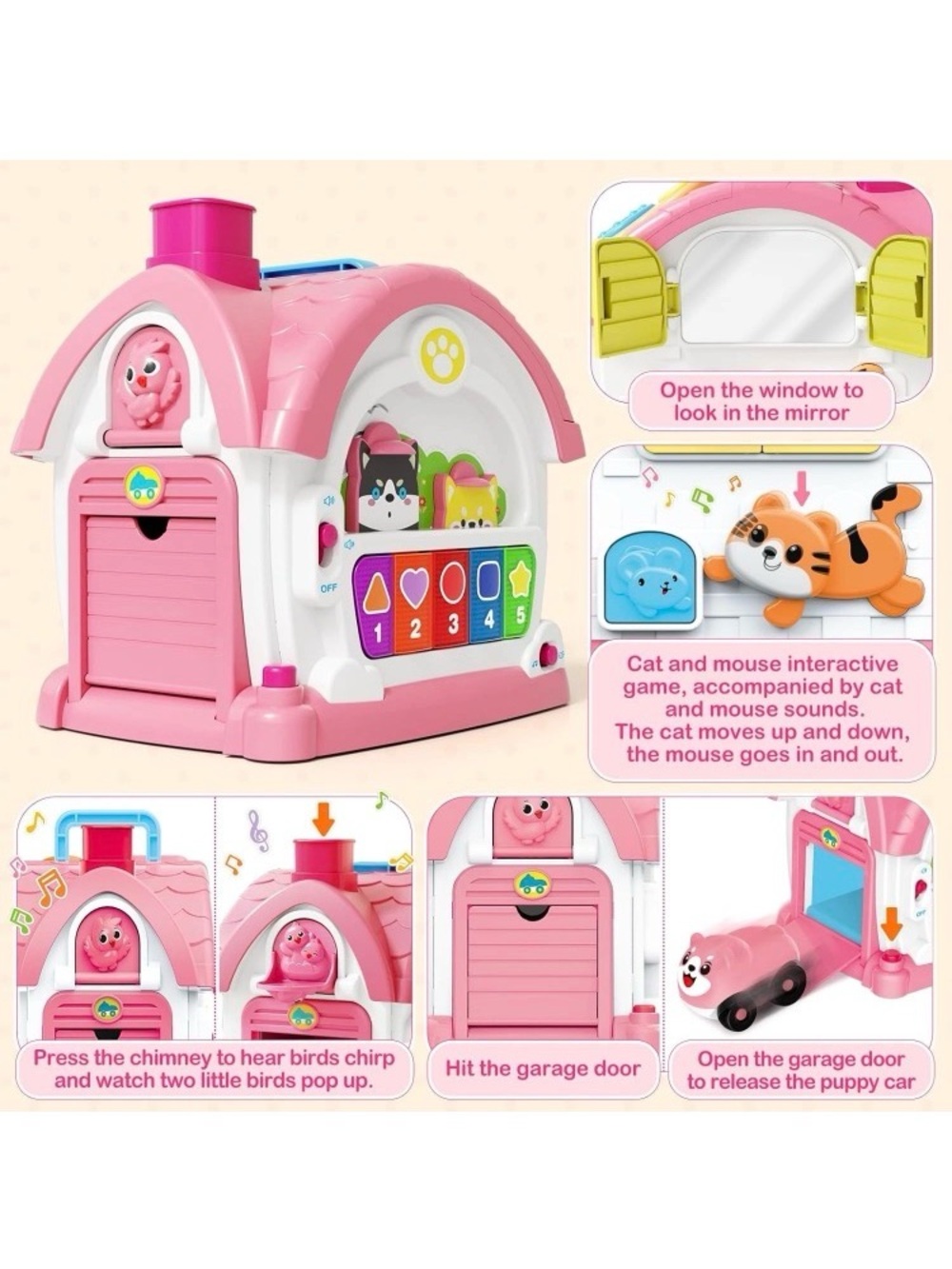 MUSICAL LEARNING HOUSE 8 IN 1 MONTESSORI EDUCATIONAL TOY - Picture 3 of 11